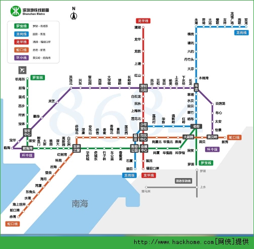 深圳地铁线路图下载_深圳地铁线路图最新版 2014 绿色版 - 嗨客软件