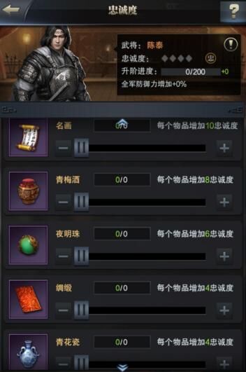三国群英传霸王之业忠诚度作用分析介绍