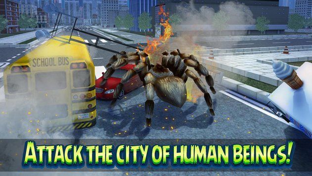 蜘蛛袭击城市图片